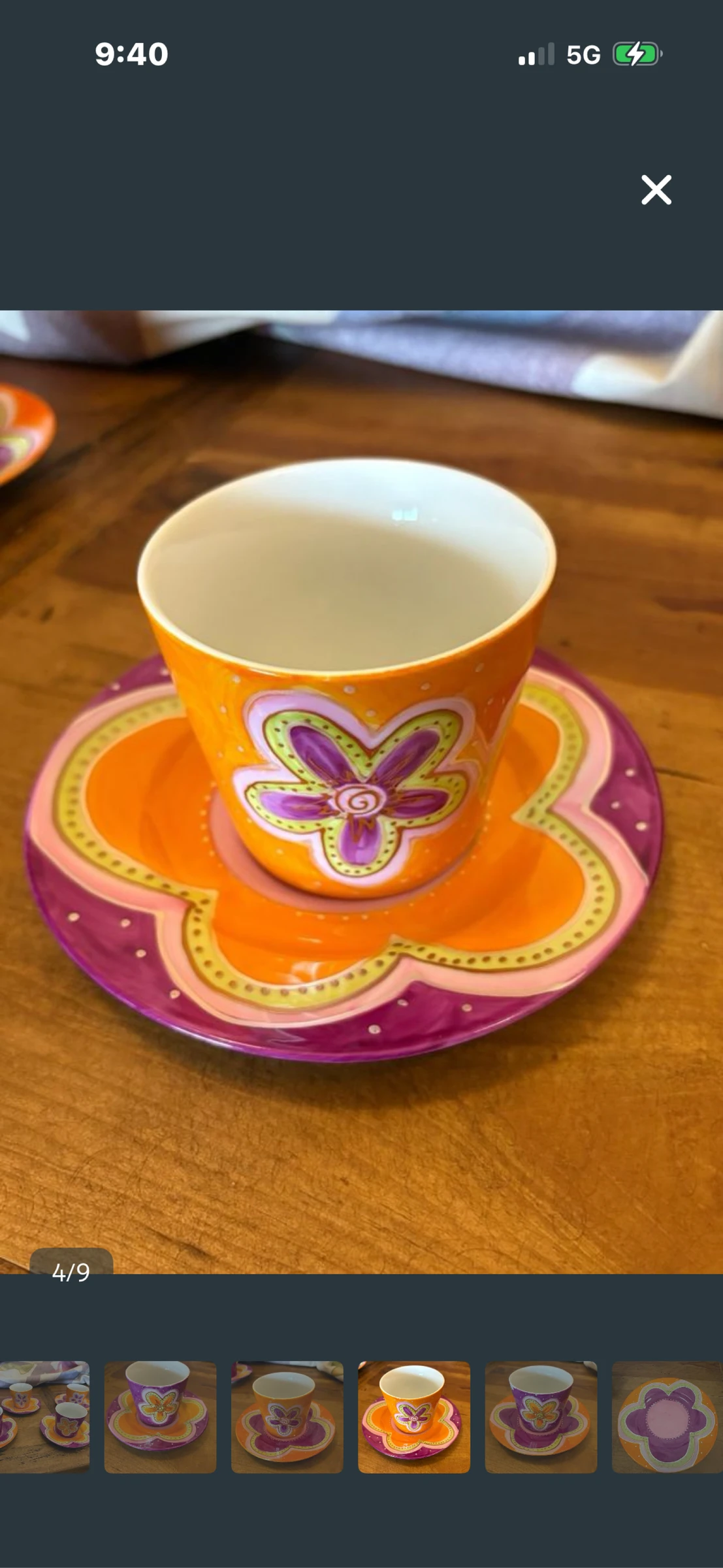 4 cups and saucers – photo 4